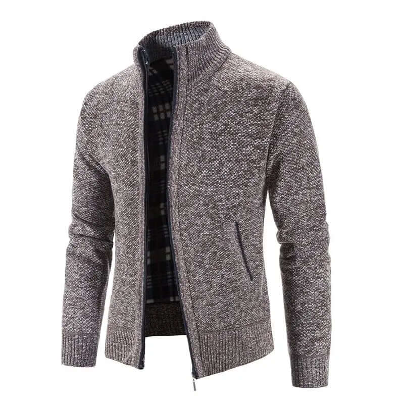 Men's Knitted Cardigan Warm Stylish Ribbed Comfort