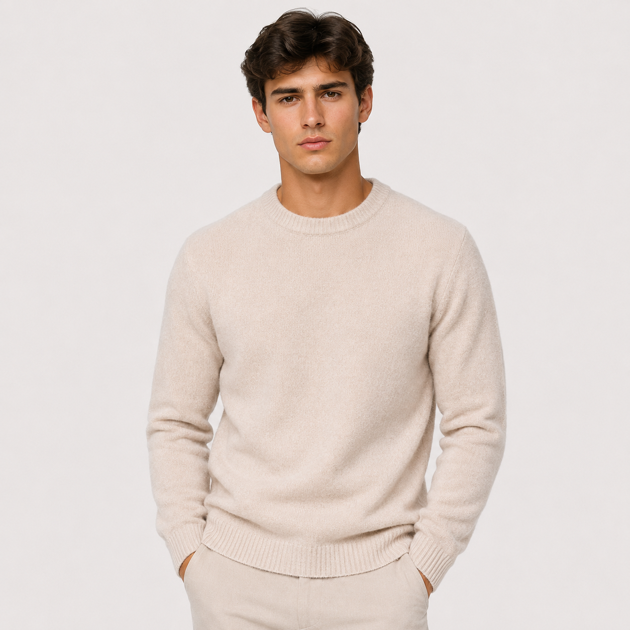 Men's Cashmere Look Sweater | Luxurious Soft Classic Knitwear | Versatile Year-Round Layer 8