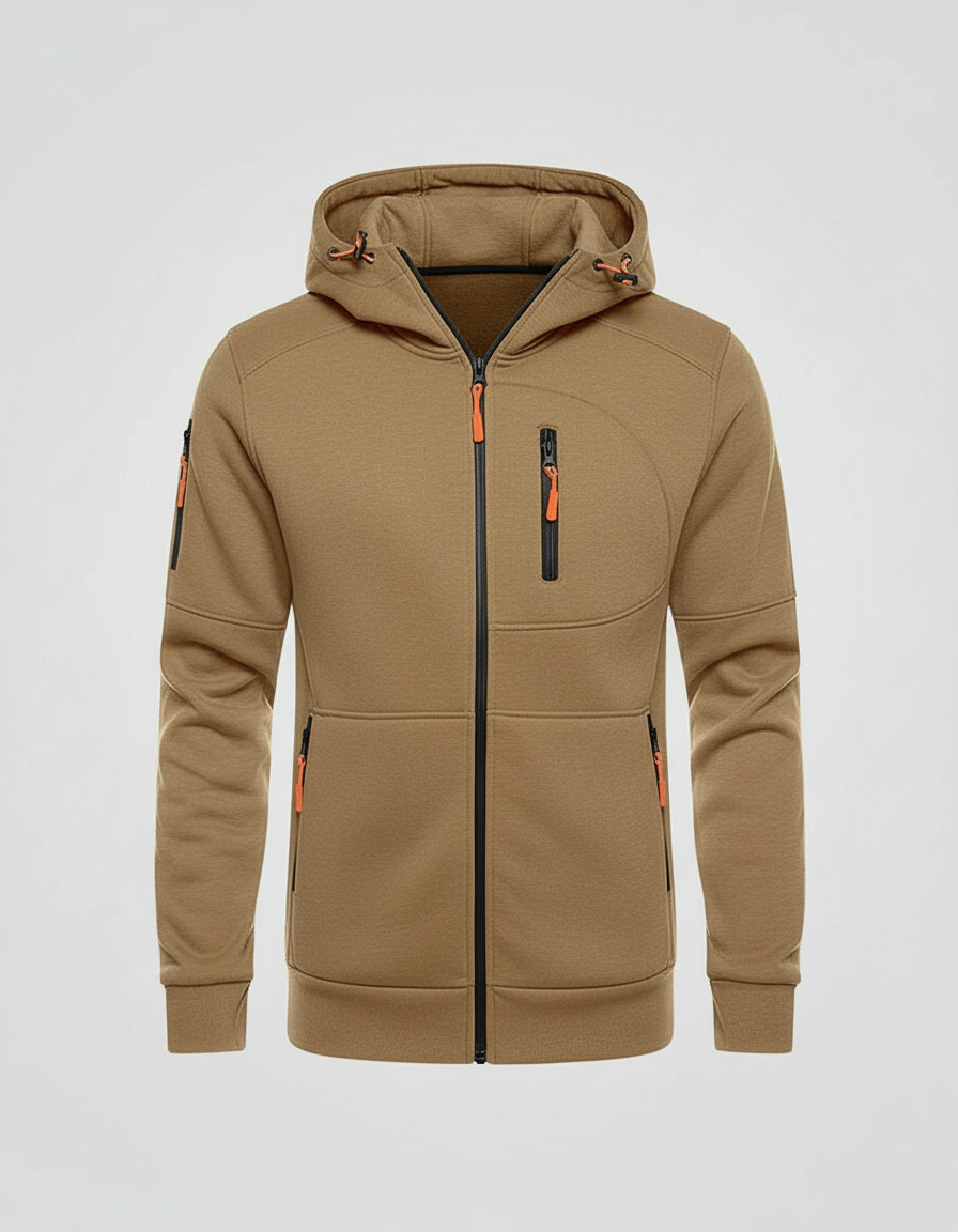 Men's Cotton-Polyester Zip Hoodie | Stylish Comfortable Casual Sweatshirt