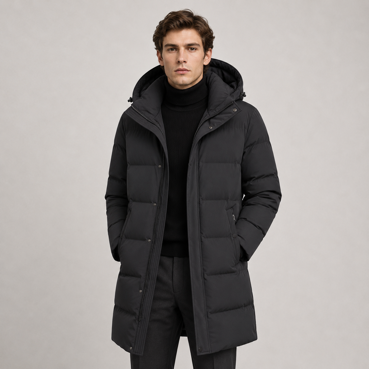 Men's Insulated Hooded Winter Parka | Warm Versatile Cold Weather Coat 6