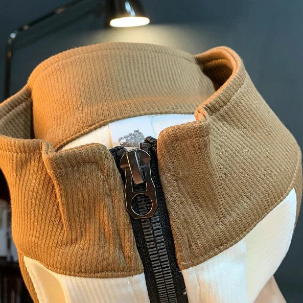 Men's Half Zip Sweater Warm Smart Casual Knit Pullover Everyday