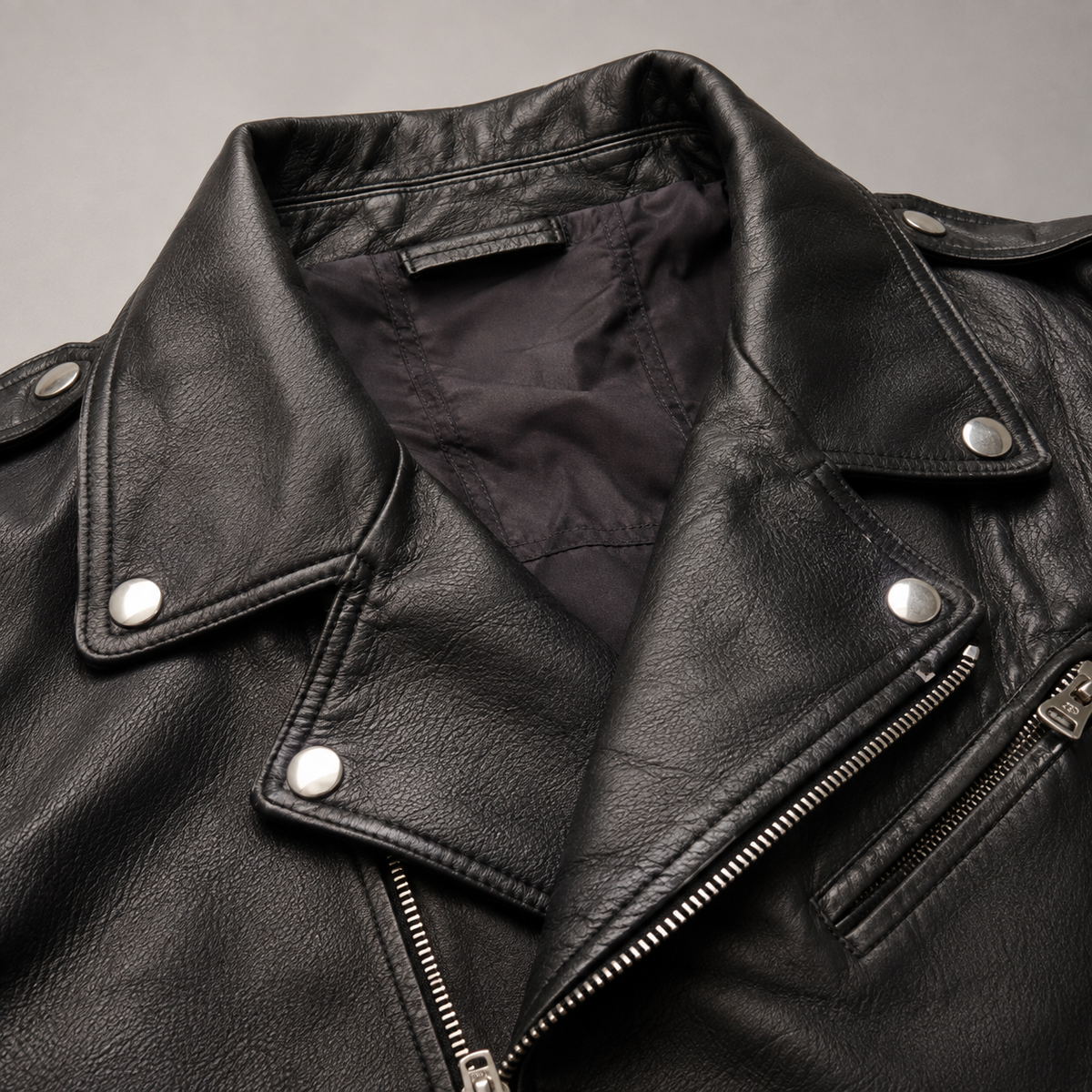 Women's Supple Faux Leather Moto Jacket | Slim-Fit Cropped Asymmetric Zip Outerwear 6