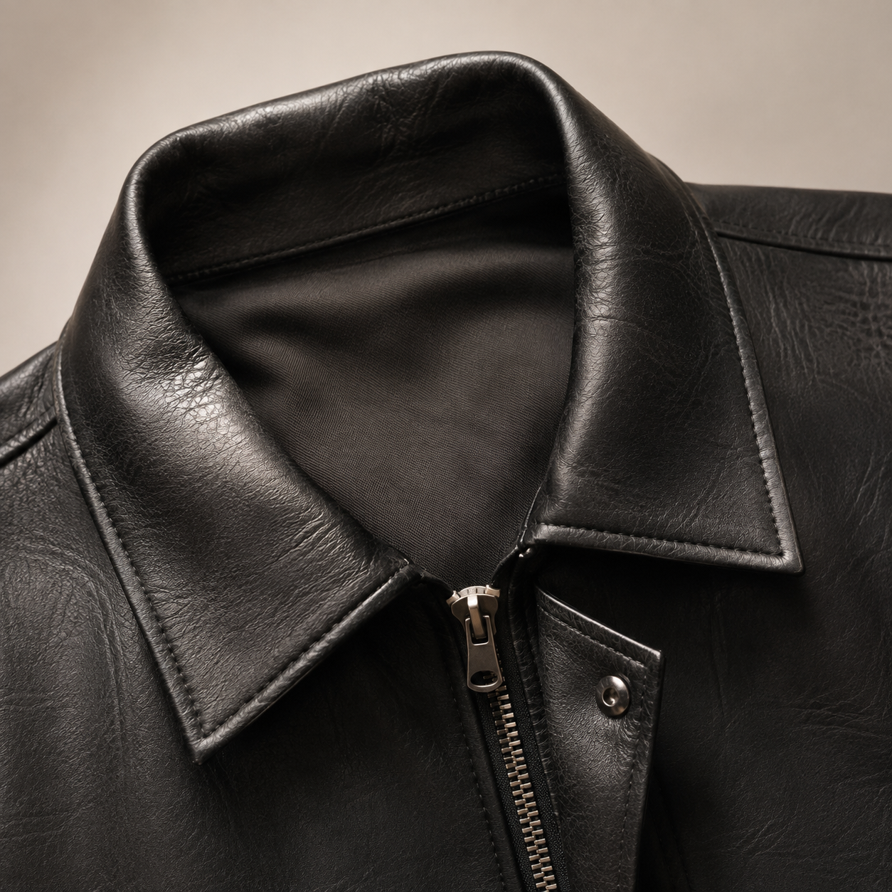 Women's Textured Faux Leather Jacket | Boxy Cropped Stylish Layering Coat 4