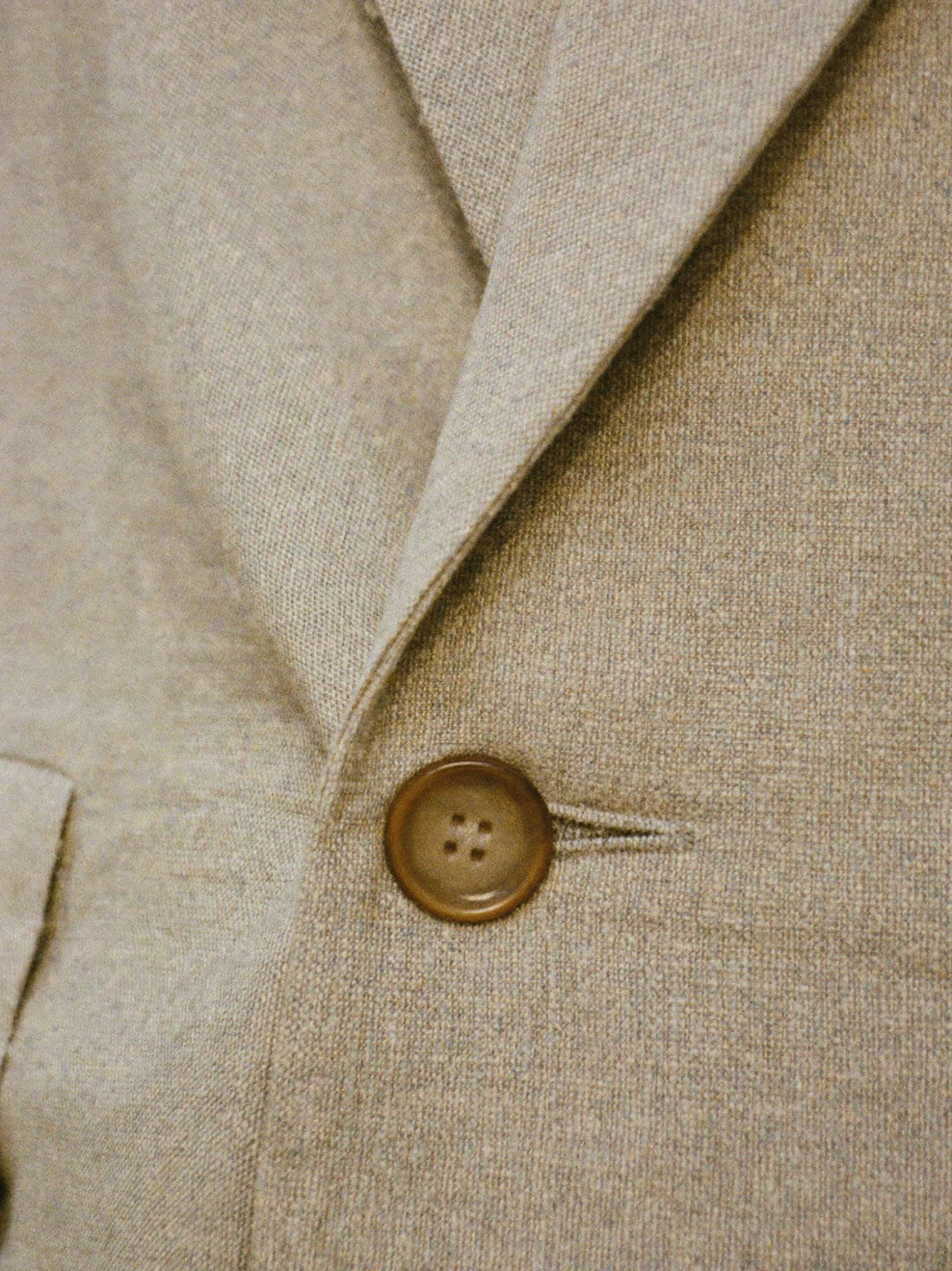 Close detail of a jacket lapel