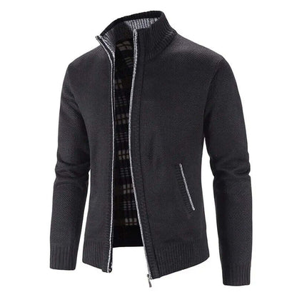 Men's Knitted Cardigan Warm Stylish Ribbed Comfort
