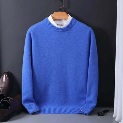 Men's Luxurious Soft Knit Sweater Classic Pullover