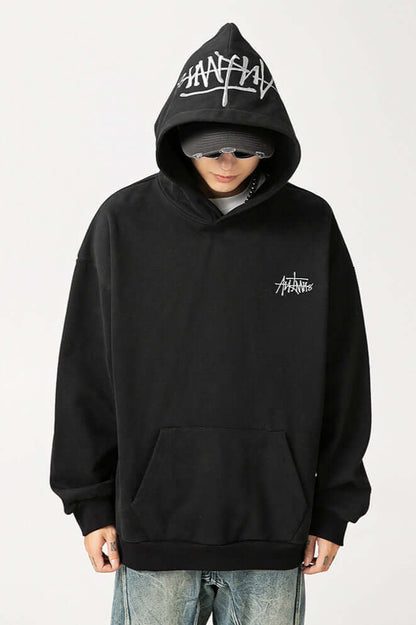 Men's Oversized Graphic Hoodie Urban Streetwear