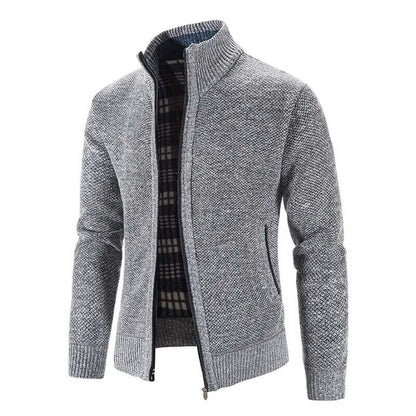 Men's Knitted Cardigan Warm Stylish Ribbed Comfort