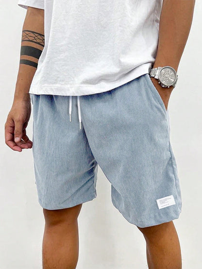 Men's Cargo Shorts Drawstring Waist Casual Summer Cotton Shorts