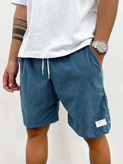 Men's Cargo Shorts Drawstring Waist Casual Summer Cotton Shorts