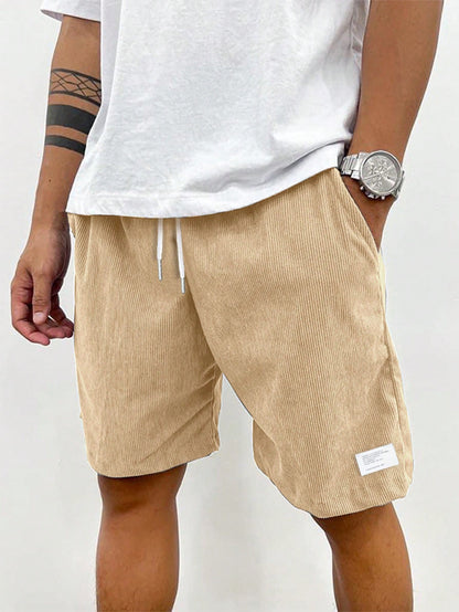 Men's Cargo Shorts Drawstring Waist Casual Summer Cotton Shorts