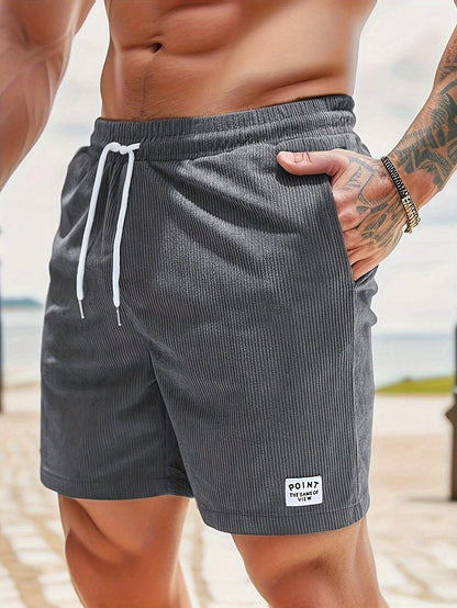 Men's Cargo Shorts Drawstring Waist Casual Summer Cotton Shorts