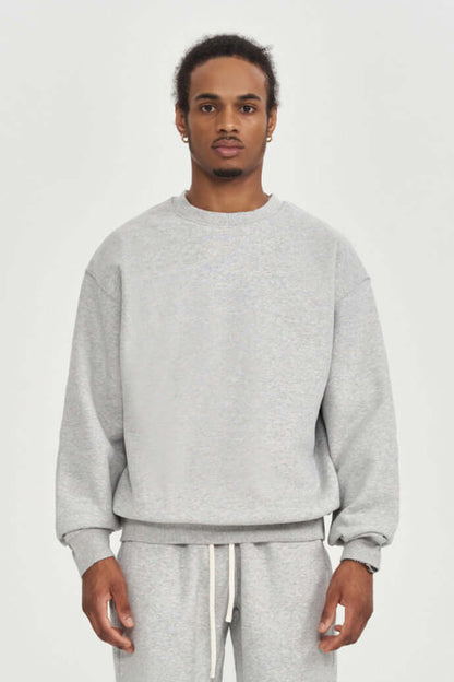 Men's Soft Crew Neck Sweater Comfort Classic Knit