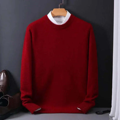 Men's Luxurious Soft Knit Sweater Classic Pullover