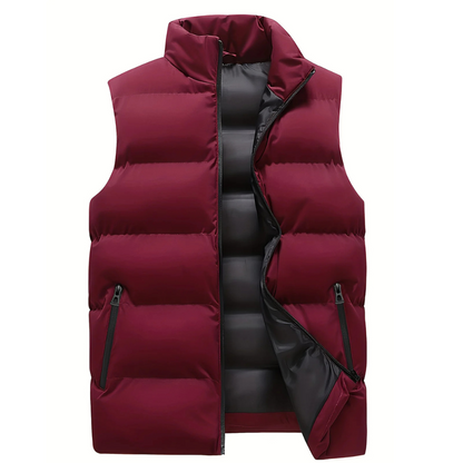 Men's Quilted Gilet Vest Sleeveless Layering Jacket Bodywarmer