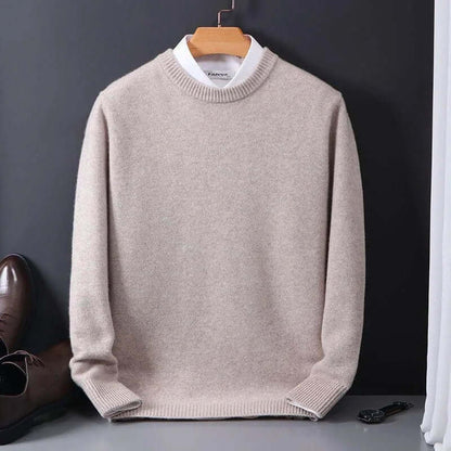 Men's Luxurious Soft Knit Sweater Classic Pullover