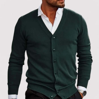 Men's Knitted Cardigan Sweater Classic Style