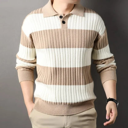 Men's Classic Wool Sweater Timeless Essential Knit Pullover Warm