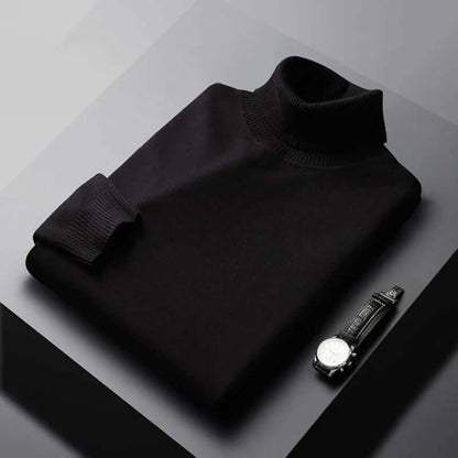 Men's Slim Fit Turtleneck Sweater Warm Winter Knit