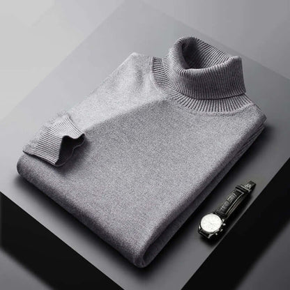 Men's Slim Fit Turtleneck Sweater Warm Winter Knit