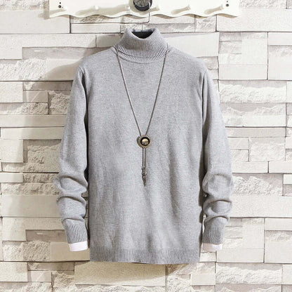 Men's Slim Fit Turtleneck Sweater Warm Winter Knit