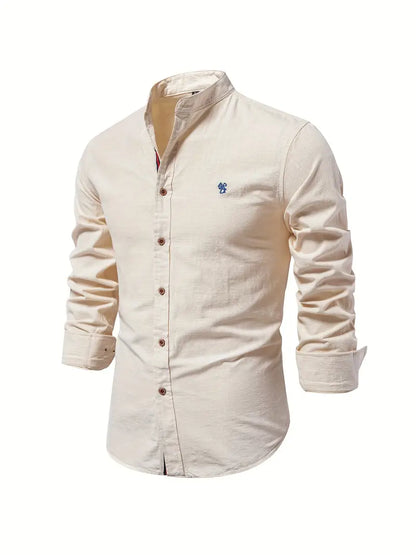 Men's Casual Button Shirt Lightweight Cotton Everyday Spring Wear