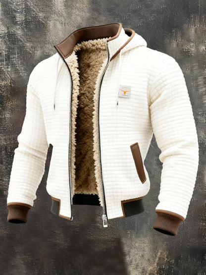Men's Winter Quilted Jacket Sherpa Interior Warm