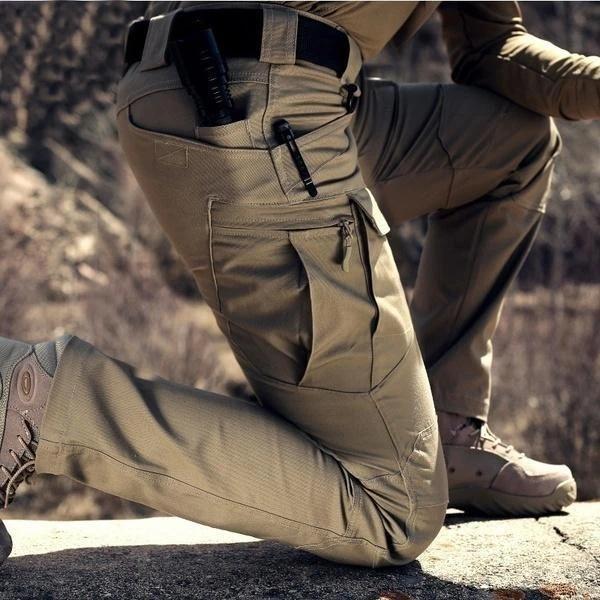 Men's Tactical Cargo Trousers Outdoor Utility Pants Multi-Pocket