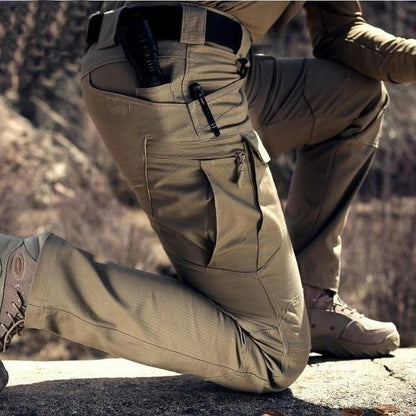 Men's Tactical Cargo Trousers Outdoor Utility Pants Multi-Pocket