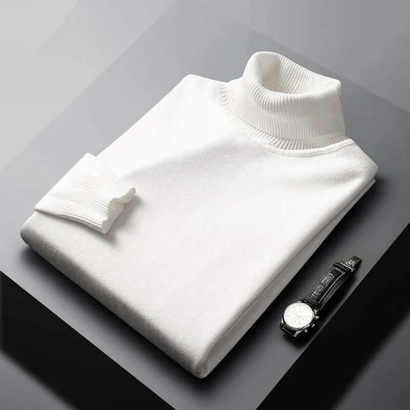 Men's Slim Fit Turtleneck Sweater Warm Winter Knit