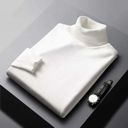 Men's Slim Fit Turtleneck Sweater Warm Winter Knit