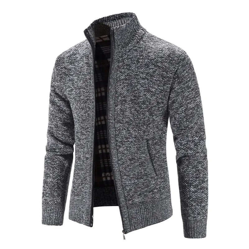 Men's Knitted Cardigan Warm Stylish Ribbed Comfort