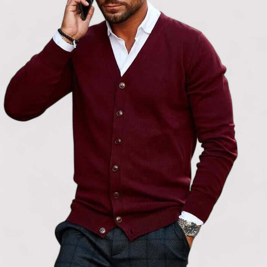 Men's Knitted Cardigan Sweater Classic Style