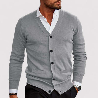 Men's Knitted Cardigan Sweater Classic Style
