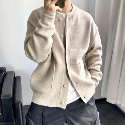 Men's Elegant Knitted Tunic Top Stylish Chic