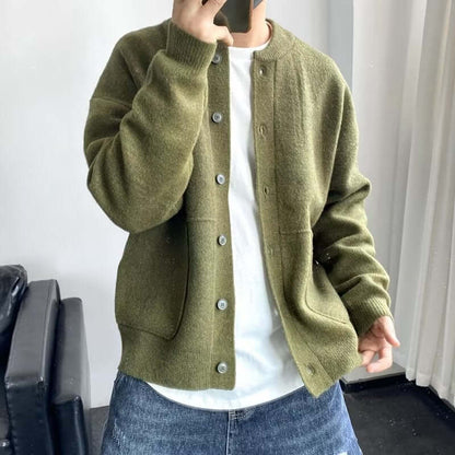 Men's Elegant Knitted Tunic Top Stylish Chic