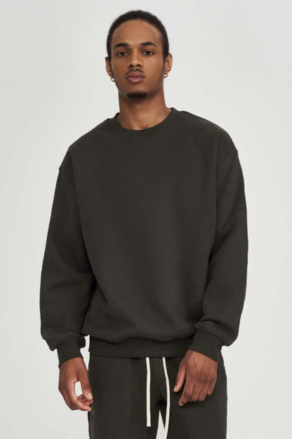 Men's Soft Crew Neck Sweater Comfort Classic Knit