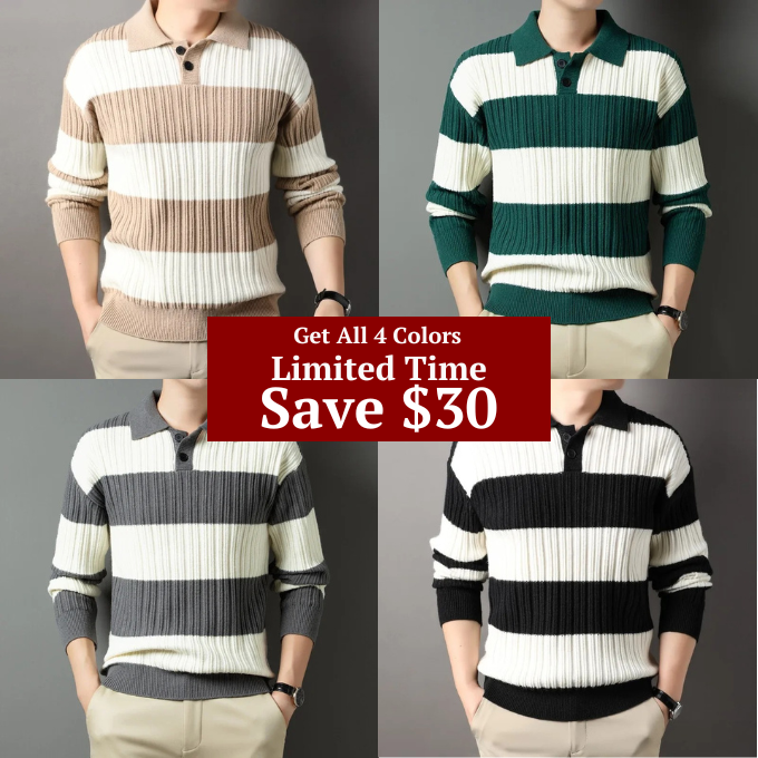 Men's Classic Wool Sweater Timeless Essential Knit Pullover Warm