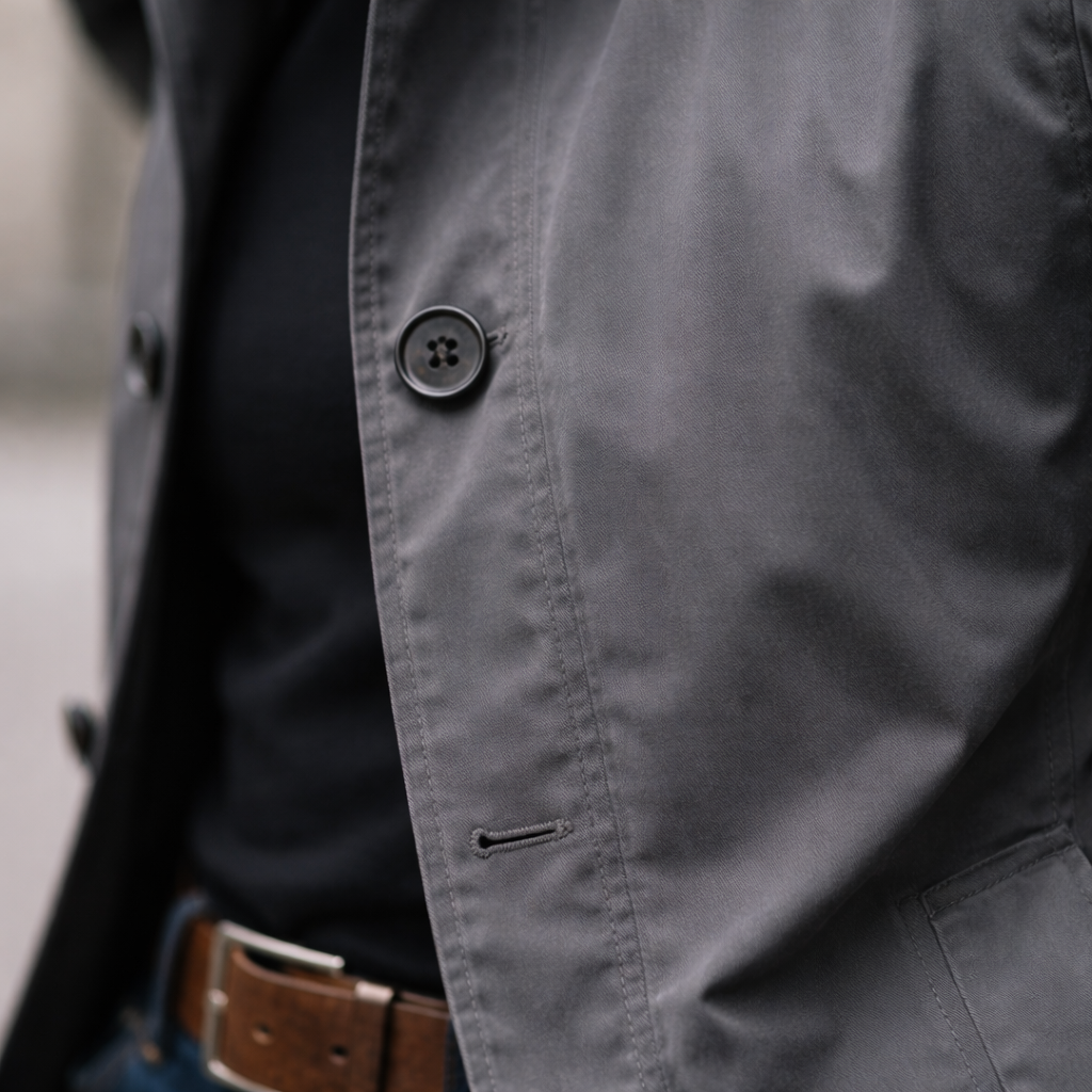 Men's Weather Resistant Overcoat Waterproof Winter Coat Business Smart