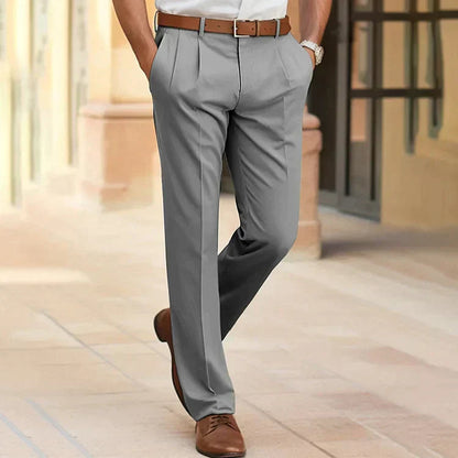 Men's Business Trousers Tailored Fit Dress Pants