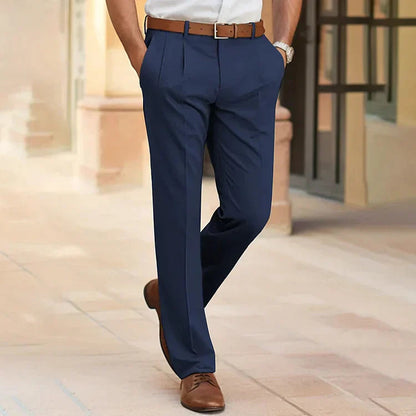 Men's Business Trousers Tailored Fit Dress Pants