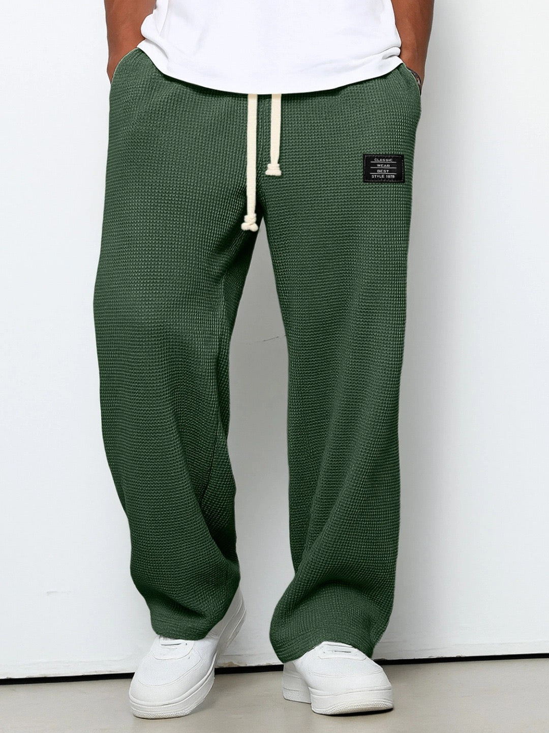 Men's Comfort Pants Adjustable Waist Relaxed Fit