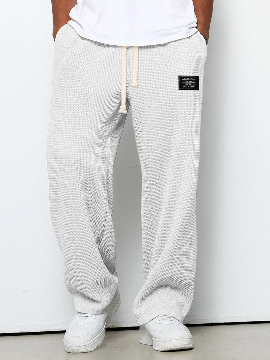 Men's Comfort Pants Adjustable Waist Relaxed Fit