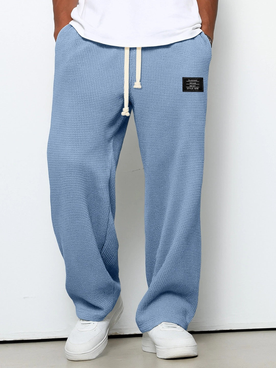 Men's Comfort Pants Adjustable Waist Relaxed Fit