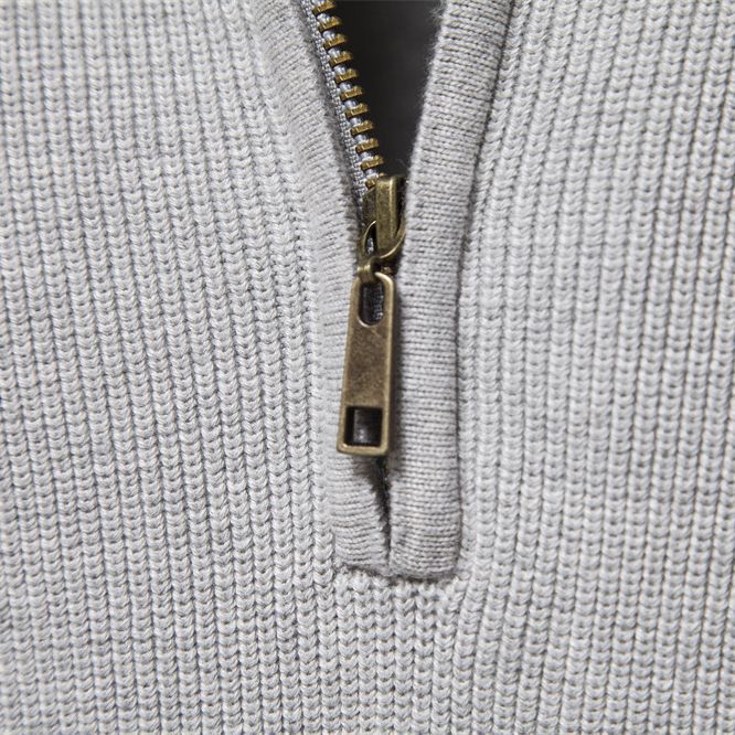Men's Half Zip Sweater Breathable Knit Pullover Warm
