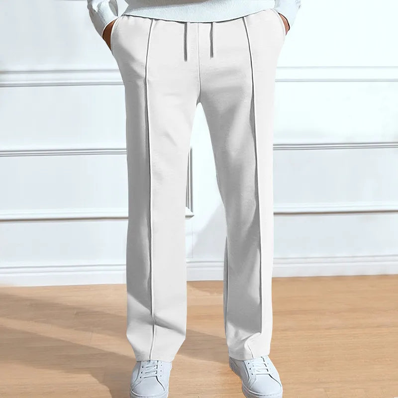 Men's Stretch Trousers Flexible Fit Smart Casual
