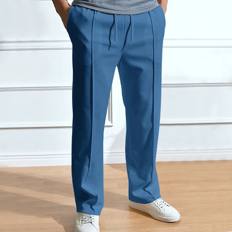 Men's Stretch Trousers Flexible Fit Smart Casual