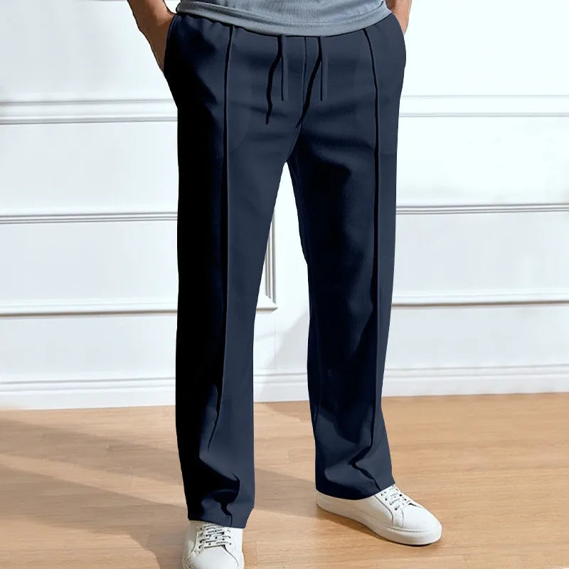 Men's Stretch Trousers Flexible Fit Smart Casual