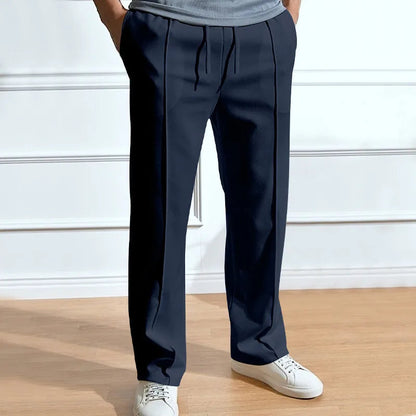 Men's Stretch Trousers Flexible Fit Smart Casual