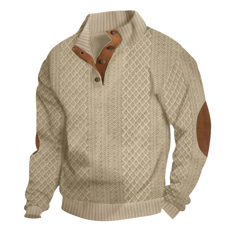 Men's Cable Knit Sweater Warm Classic Pullover Chunky Winter Jumper